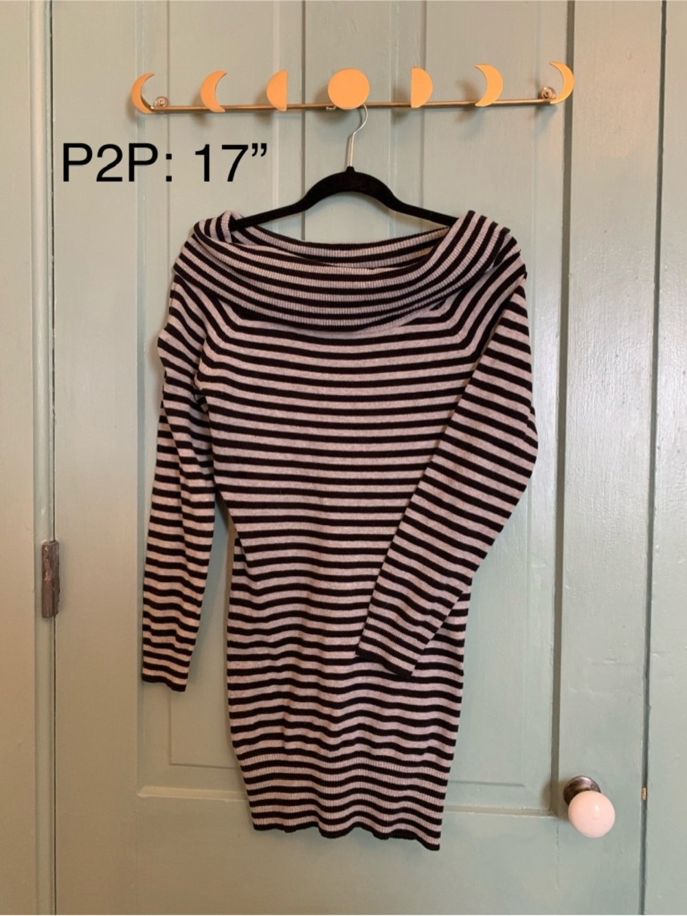 ⚡️4 for 16!⚡️Off-Shoulder Sweater Dress in Black and Grey